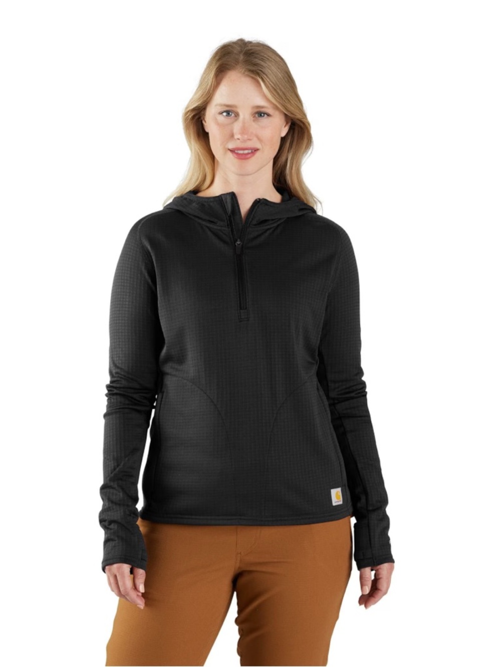 Carhartt Force Women’s Half Zip Grid Fleece Lightweight Pullover HTF Style